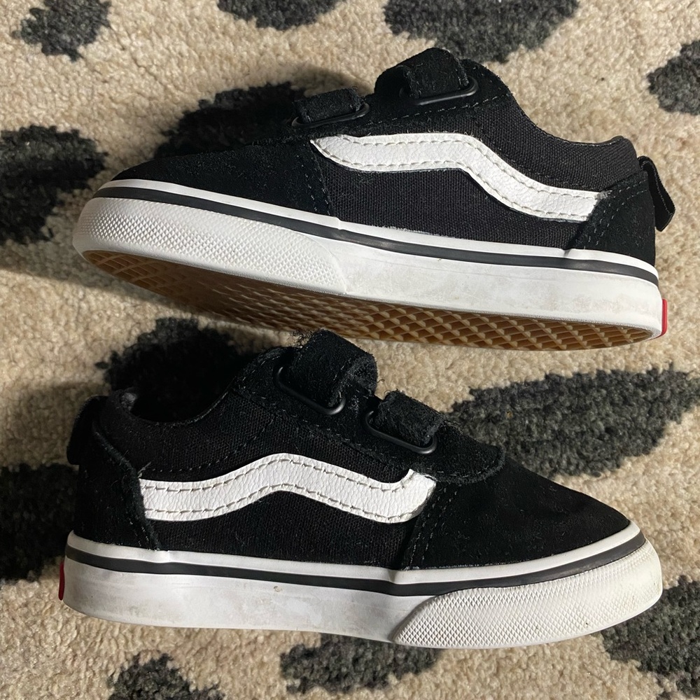 Vans old school- black/ white-size - size 7 toddler